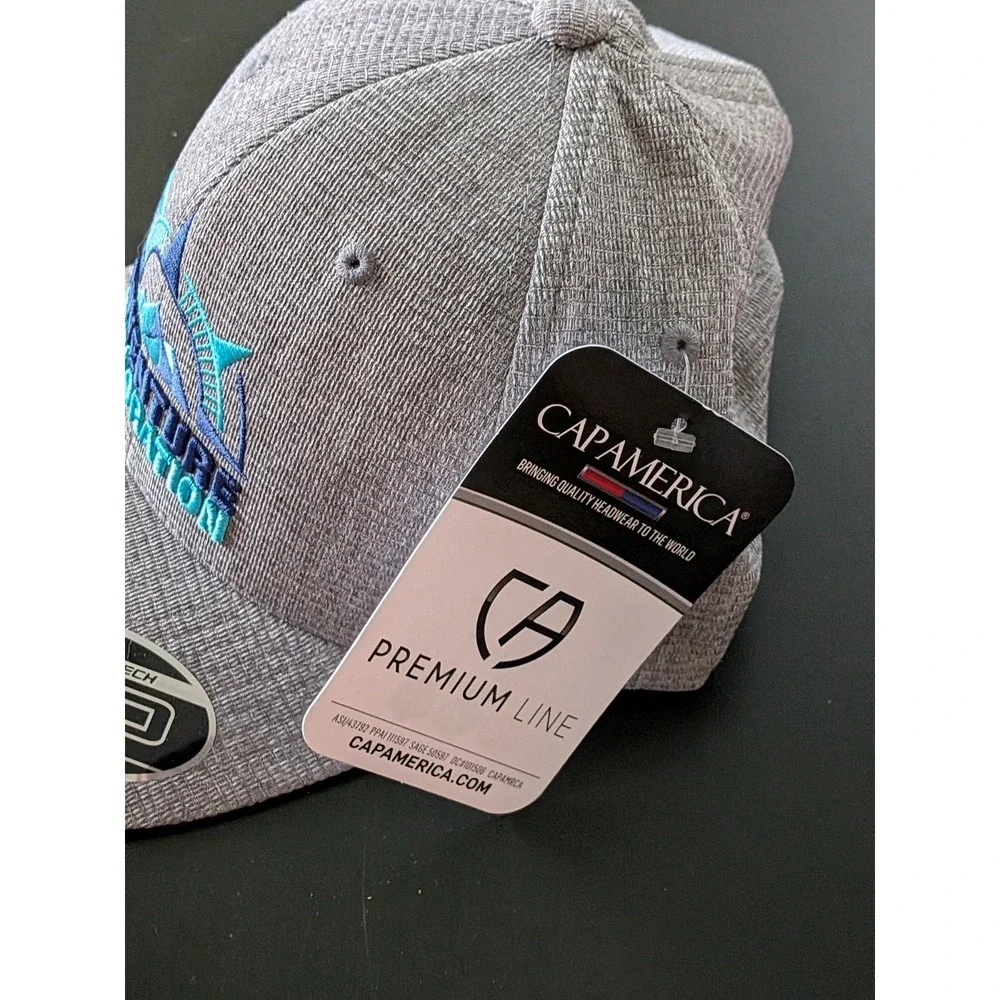 Adventure‎ Exploration Mountain Logo Snapback Hat Gray Cap America Premium NWT